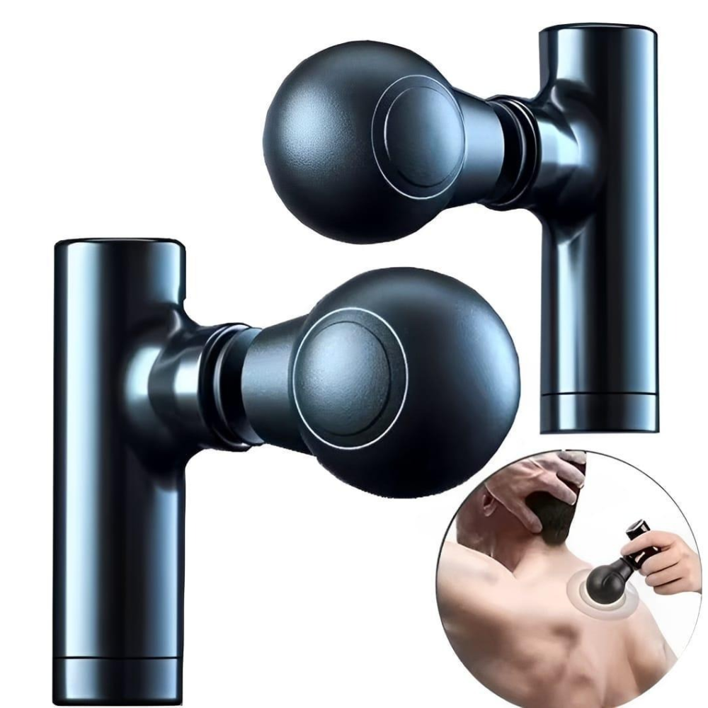 Mini Rechargeable Massager Black Fascial Gun