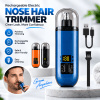Rechargeable Nose Hair Trimmer – Stainless Steel, Washable, USB Charging & Travel Size