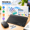 Slim Wireless Keyboard & Mouse Combo – 2.4GHz, Silent, USB Receiver & Portable Design