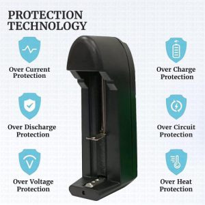Universal Rechargeable Battery Charger – Smart Fast Charger with Auto-Stop & LED