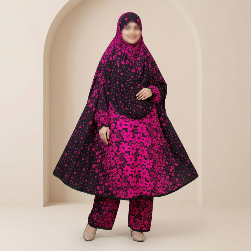 Women’s Elegant Long Khimar Palazzo Set