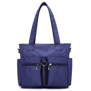 Women’s Waterproof Oxford Cloth Bag – Large Capacity Casual Bag (Dark Blue)