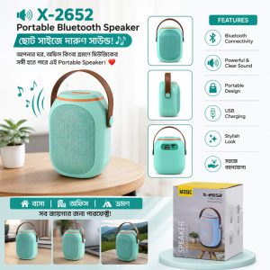 X-2652 Portable Bluetooth Speaker – Compact Mini Wireless Speaker Select 91 more words to run Humanizer.