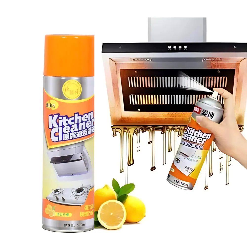 Household Kitchen Heavy Oil Grease Powerful Cleaner Kitchen Detergent Clean Foam Softening Spray - Image 3