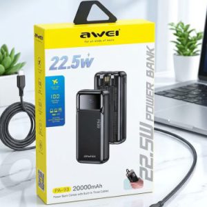 AWEI PA-93 20000mAh 22.5W Fast Charging Power Bank