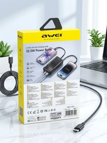 AWEI PA-93 20000mAh 22.5W Fast Charging Power Bank - Image 2