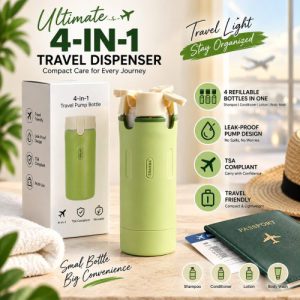 4-in-1 Travel Dispenser Bottle Set (1)
