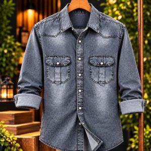 Denim Trendy Shirt Premium for Men PikBay.com