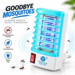 Electric Mosquito Killer Lamp – Non-Toxic Insect Killer & Night Light with 220V Plug, Low Power Consumption & 5 Sq. Meter Coverage for Safe Home Use (1)