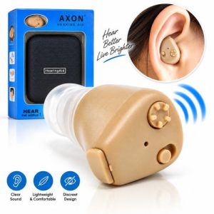 Invisible In-Ear Hearing Aid – Compact Digital Sound Amplifier with Volume Control