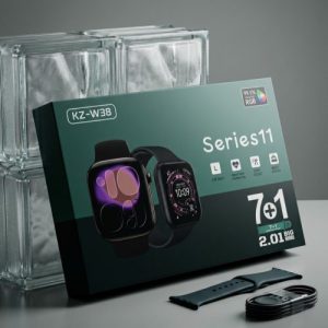 KZ-W38 Series 11 Smart Watch – 2.01″ RGB Display & 7 Straps 7-in-1 Combo