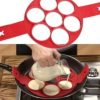 Magic Flip’n’Cook 7-Hole Silicone Pancake Maker – Non-Stick Egg Ring & Flip Cooker Mould