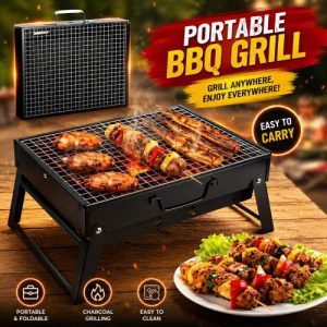Portable BBQ Grill TL-353 – Lightweight Stainless Steel Charcoal Barbecue Maker