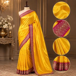 Premium-Dupion-Silk-Saree-with-Blouse-Piece