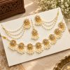 Premium Kundan and Pearl Combo Jewellery Set