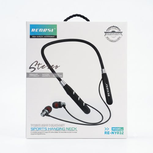 RECRSI RE-NY032 Wireless Neckband Earphone – Bluetooth Sports Headset