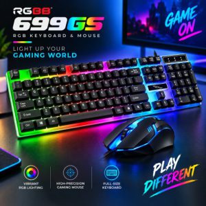 RGBB 699GS Gaming Keyboard & Mouse Combo – RGB USB Wired Keyboard (1)