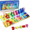 Six In One Logarithmic Board-Activity Toys- Color, Count, Fishing, Shape, Number and Basic Math