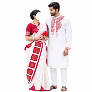 Traditional-Red-and-White-Couple-Set