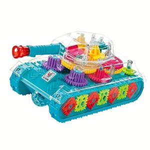 Transparent 3D Gear Toy Tank for Kids