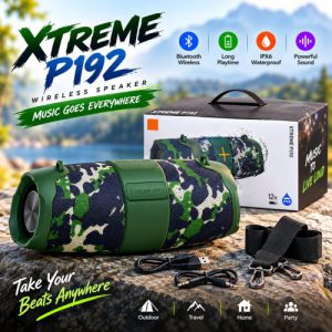 XTREME P192 Portable Waterproof Bluetooth Speaker – Deep Bass & Powerful Sound