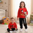 Kids Sweatshirt and Trouser Set Red, White, Oranges